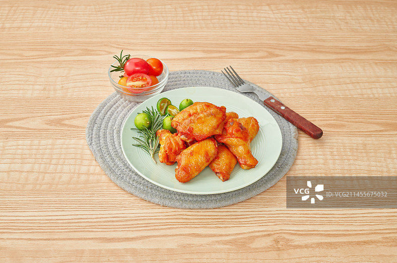 奥尔良风味鸡腿图片素材