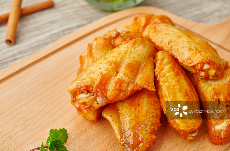 奥尔良风味鸡翅图片素材