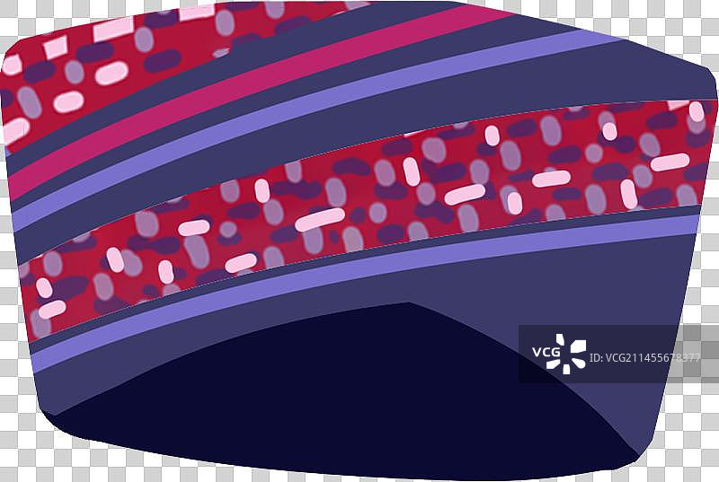 56个民族插画元素扁平毛南族男帽子图片素材