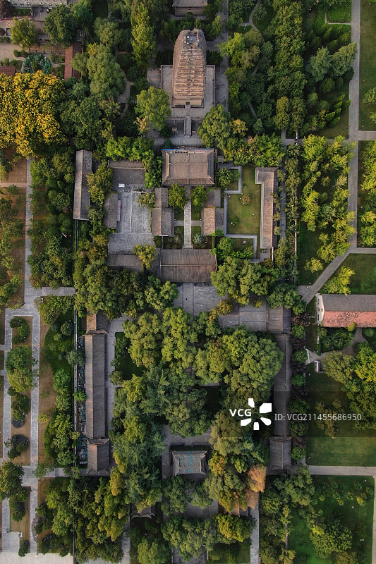 西安小雁塔图片素材