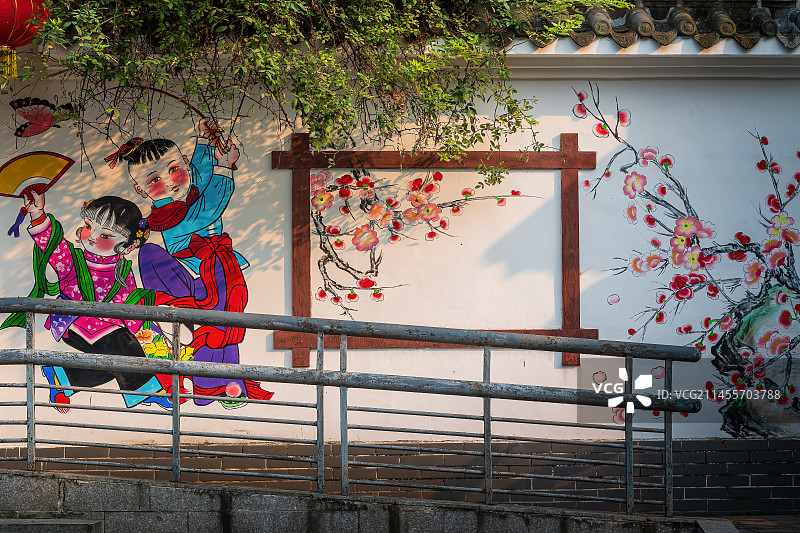 绵竹年画村图片素材