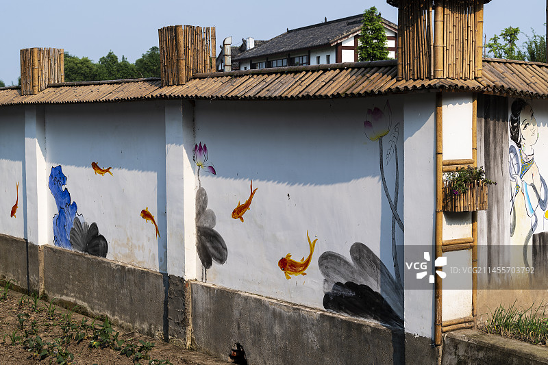 绵竹年画村图片素材