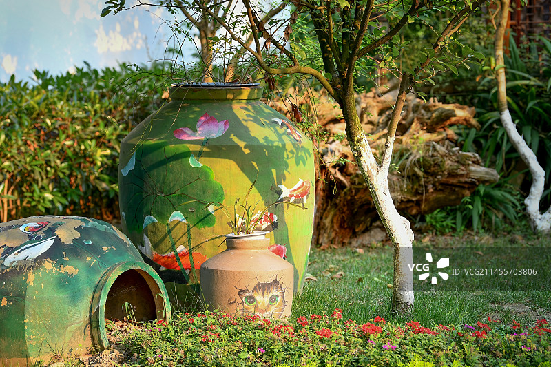 绵竹年画村图片素材