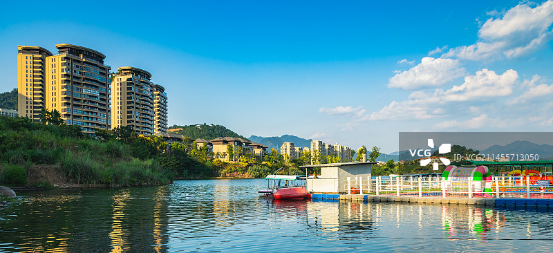 浙江·杭州（淳安县）｜千岛湖欢乐水世界（珍珠半岛水上乐园、千岛湖雅苑）图片素材