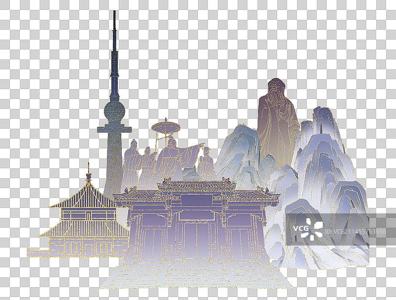 山东青岛地标著名景点建筑栈桥电视塔五四广场五月的风图片素材