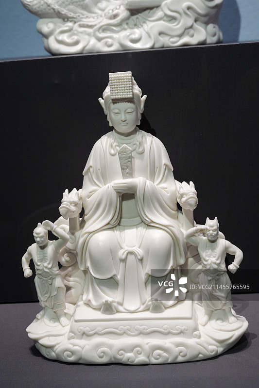 国家博物馆“中国白——德化白瓷展”中的佛（神）造像图片素材