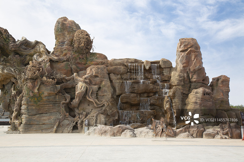 新疆喀什“达瓦昆沙漠”景区风光图片素材