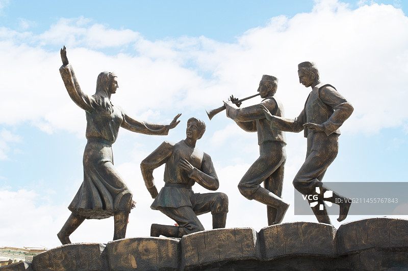 新疆喀什“达瓦昆沙漠”景区风光图片素材