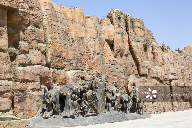 新疆喀什“达瓦昆沙漠”景区风光图片素材