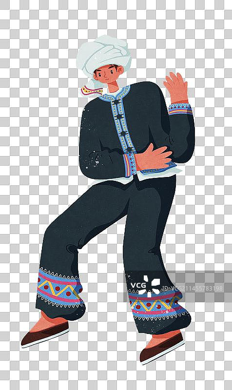 布朗族男性图片素材