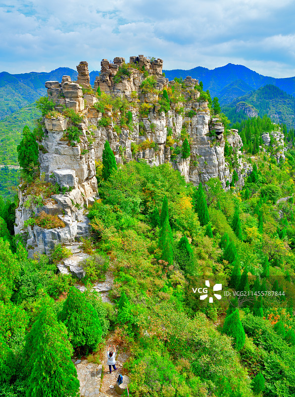 崇山峻岭（拍摄于山东省淄博市淄川区涌泉风景区）图片素材