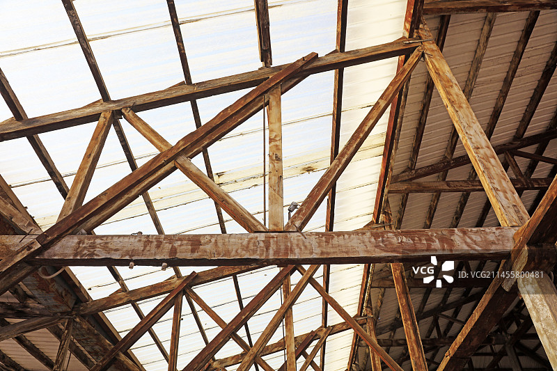 房屋木质框架图片素材