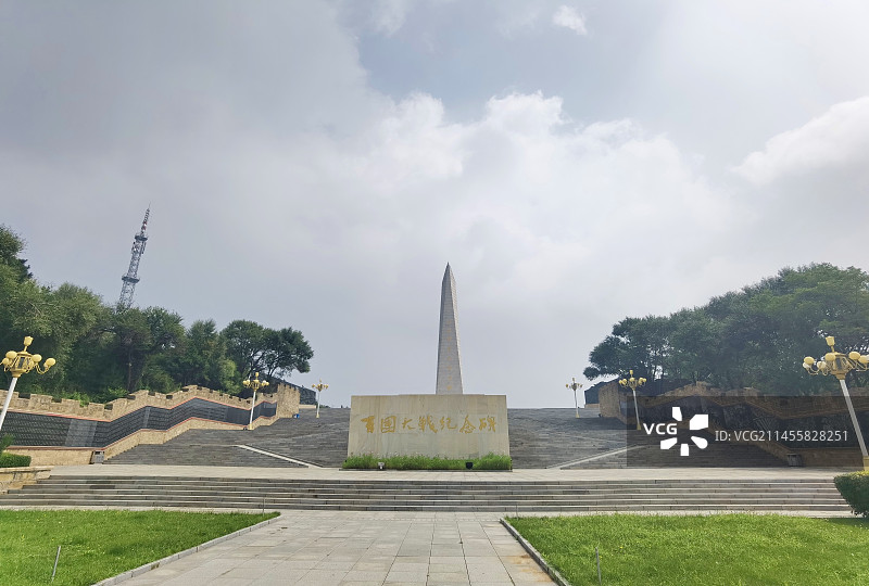 山西阳泉县百团大战纪念碑图片素材
