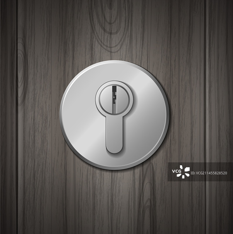 逼真钥匙孔图片素材