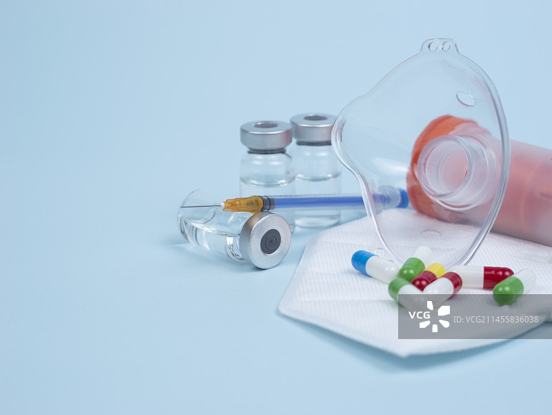 雾化感冒发烧肺炎图片素材