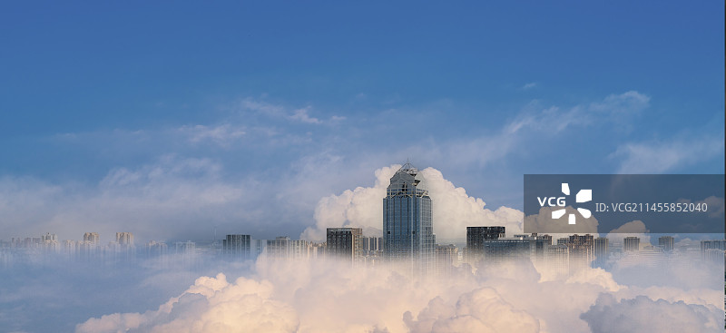 去端上的城市图片素材