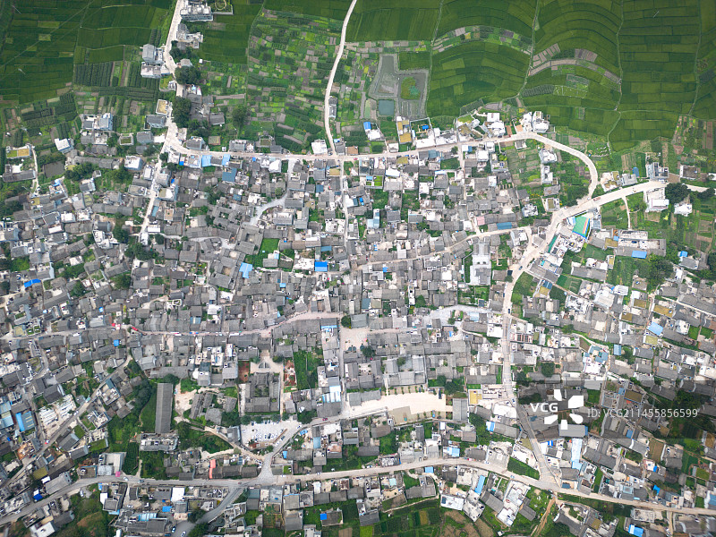 会泽白雾村田园风光航拍图片素材