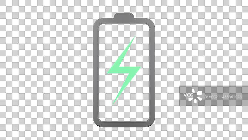 电动汽车电池水平图标图片素材