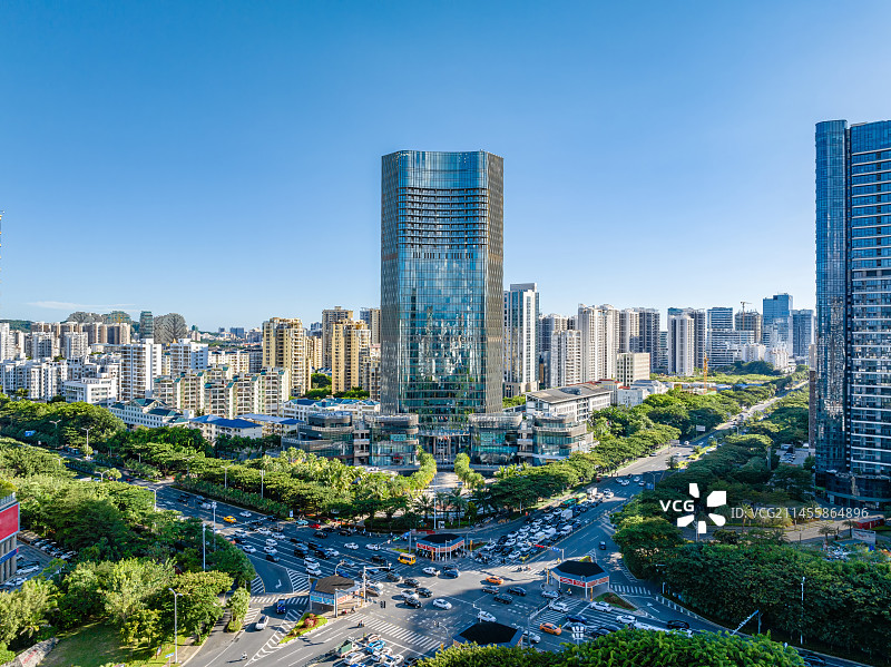 海南三亚吉阳区迎宾路中央商务区 中环广场 阳光金融广场图片素材