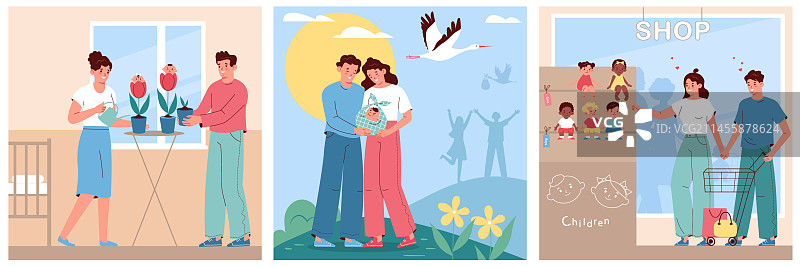 儿童出生套装图片素材