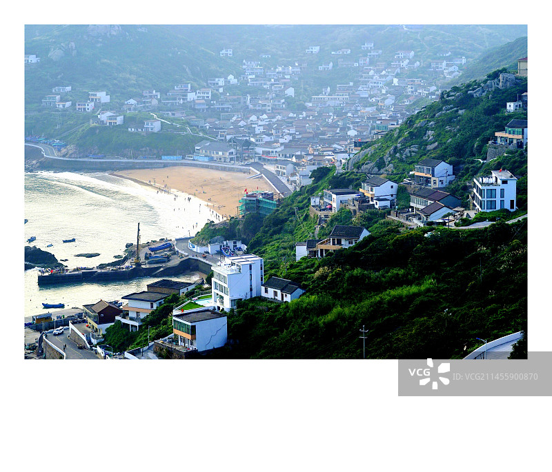 《俯瞰龙泉村》舟山群岛图片素材