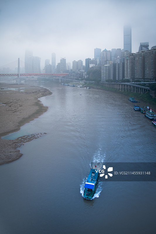 重庆雾晨-嘉陵江图片素材