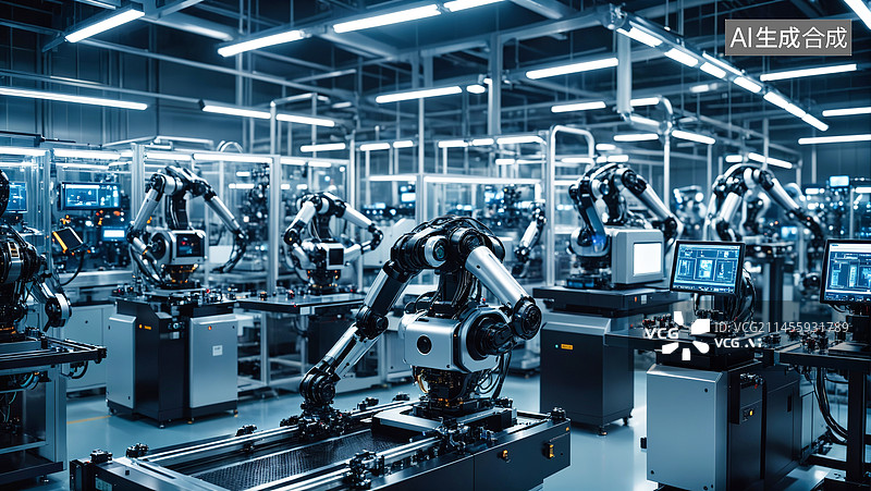 【AI数字艺术】未来智能制造概念图片素材