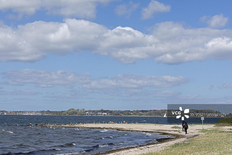 德国大陆最北端海岬的帆船图片素材