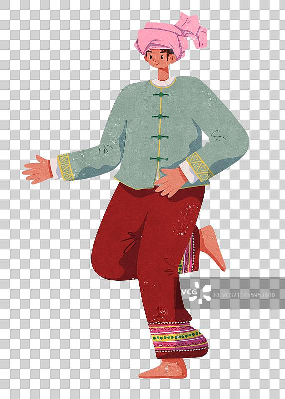 傣族男性图片素材