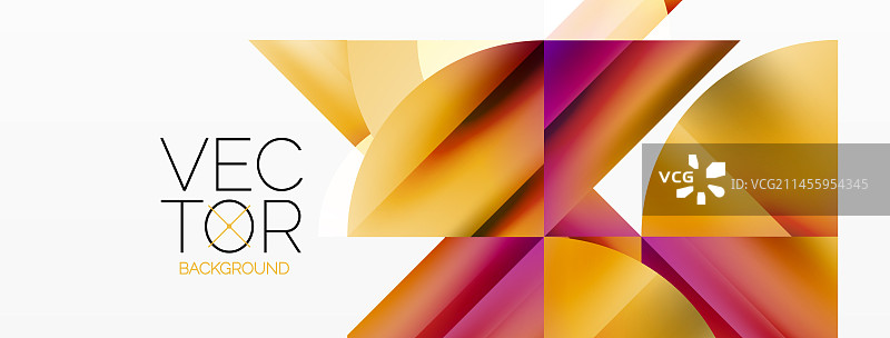 极简主义的奇迹——正方形和圆形在图片素材