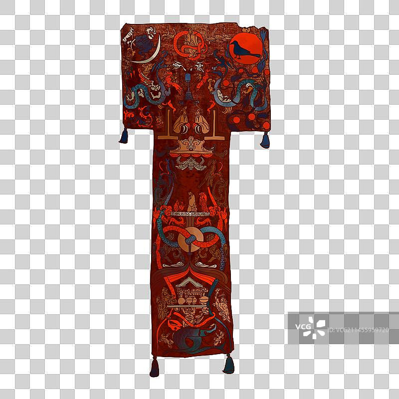 湖南省博物馆T型帛画图片素材