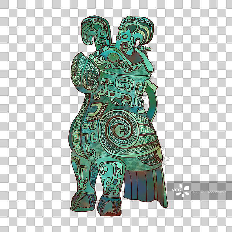 河南省博物馆妇好鸮尊图片素材