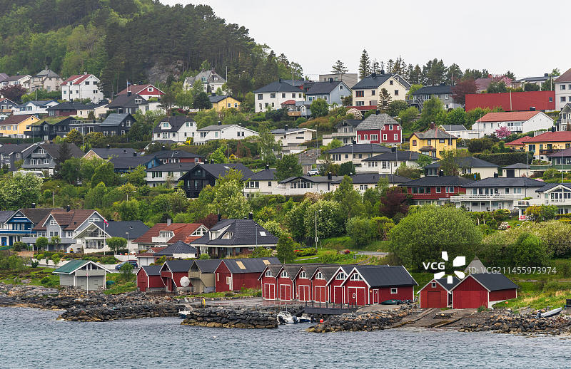奥勒松，盖朗厄尔峡湾，挪威，欧洲图片素材