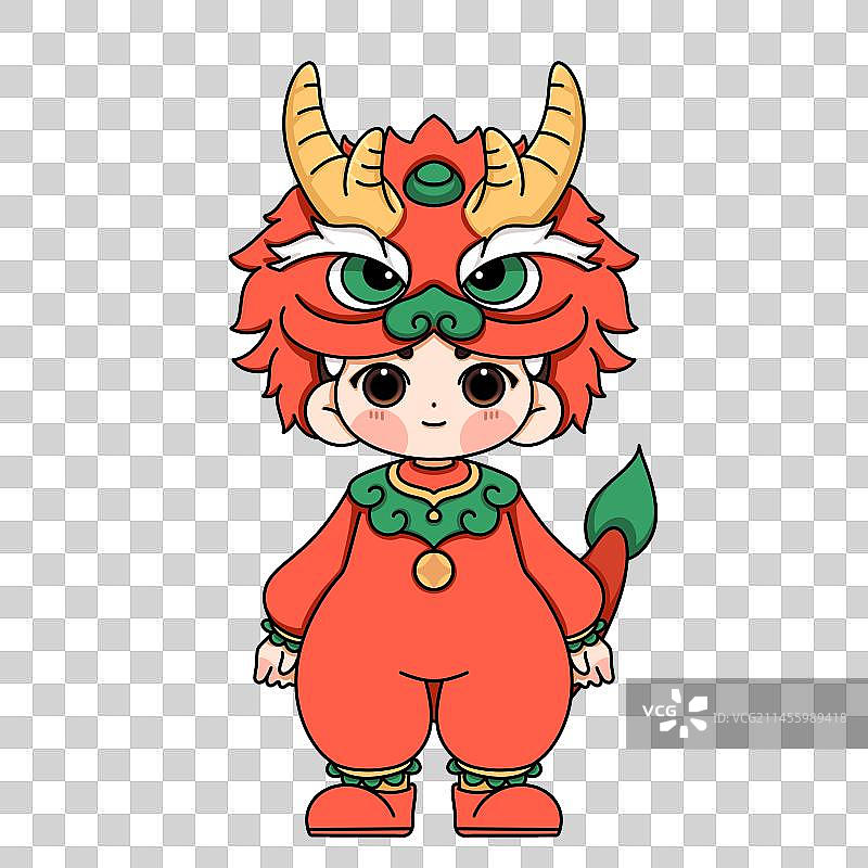 舞龙IP卡通人物形象图片素材