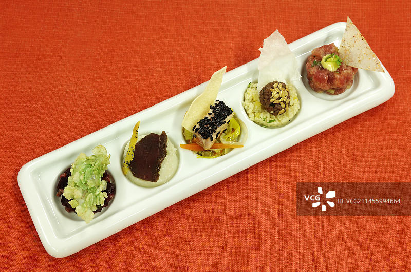 各种一口大小的开胃菜图片素材