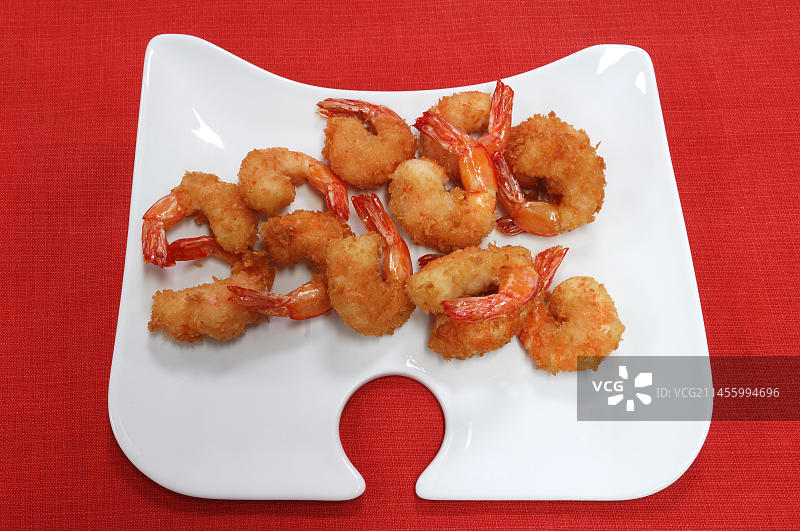 油炸水晶虾仁图片素材