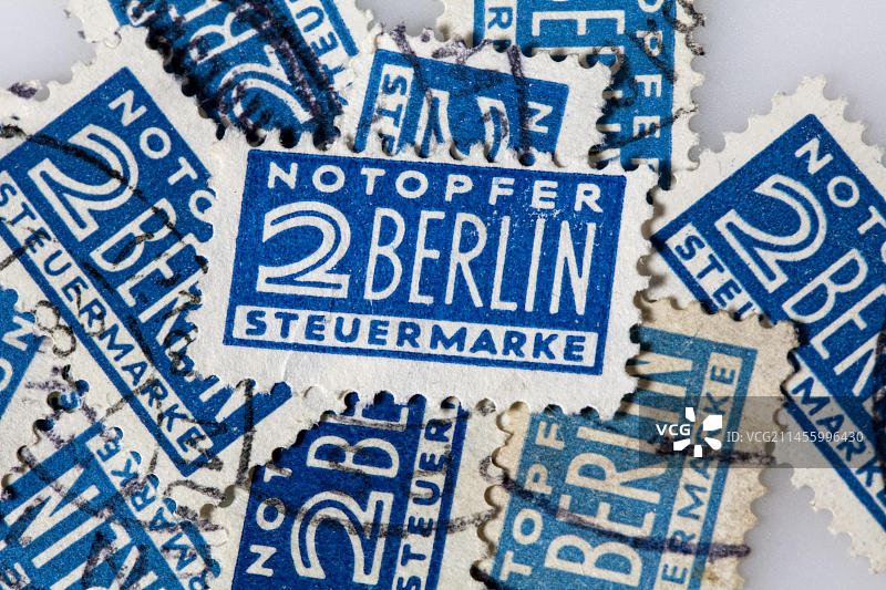德国1949年紧急捐赠历史邮票图片素材