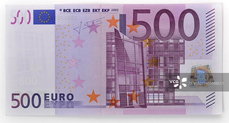 500欧元纸币正面图片素材