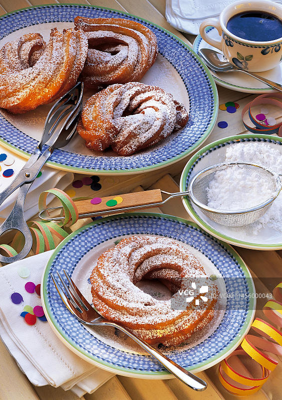 法国欧洲狂欢节糕点图片素材