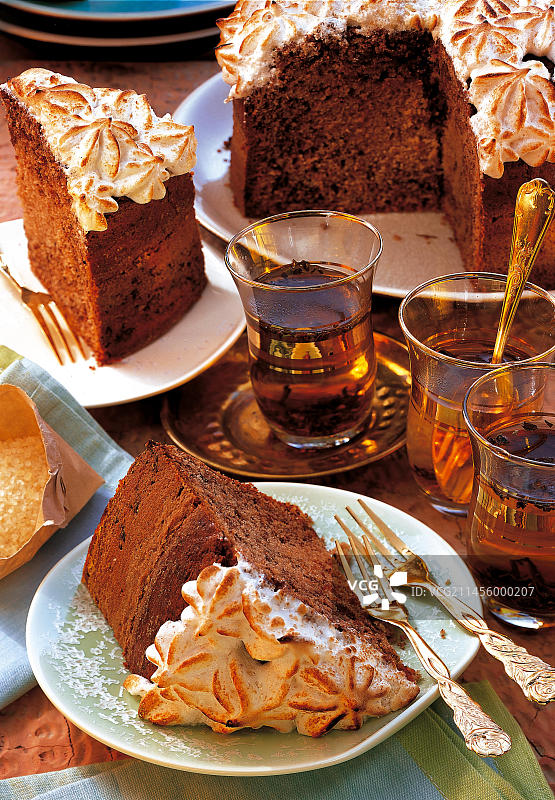 巧克力蛋糕，以色列，亚洲图片素材