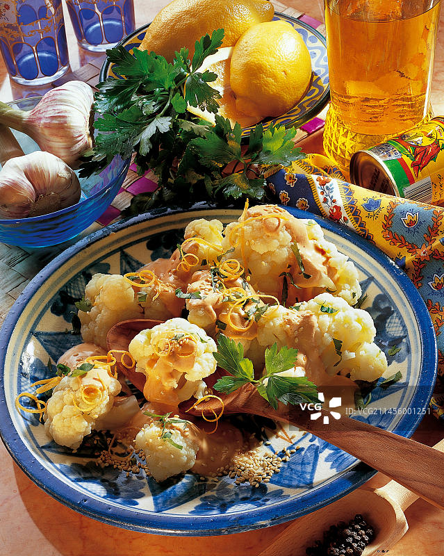 菜花配芝麻酱，利比亚图片素材