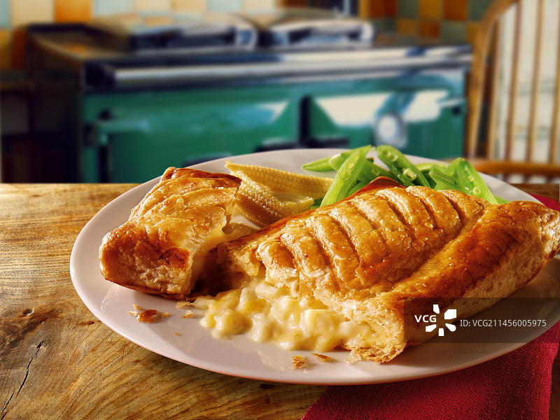 奶酪格子糕点和豆类食品图片素材