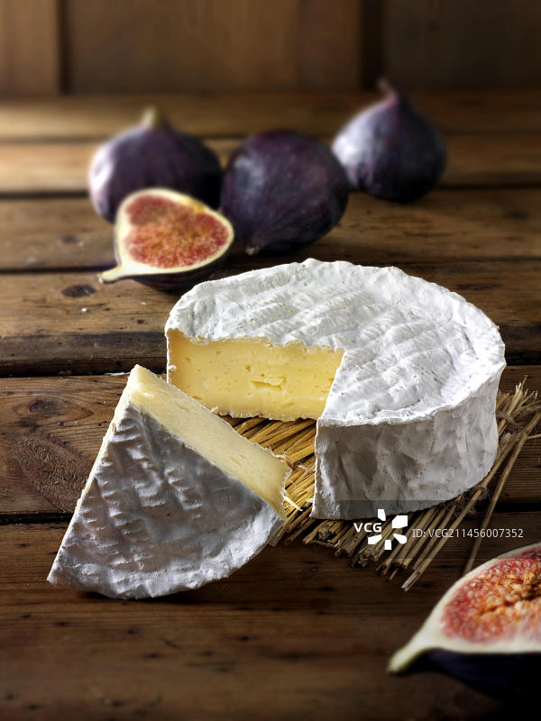 传统库洛米耶法国奶酪图片素材
