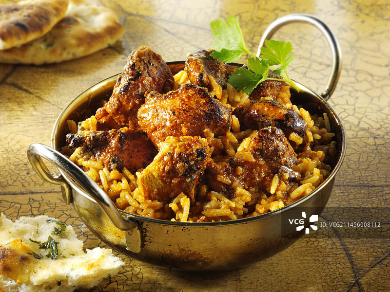 罗根·乔希鸡肉咖喱，印度美食图片素材