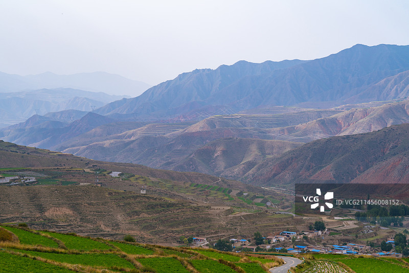 甘肃省兰州市榆中县兴隆山马衔山秋景图片素材