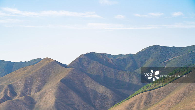 甘肃省兰州市榆中县兴隆山马衔山秋景图片素材