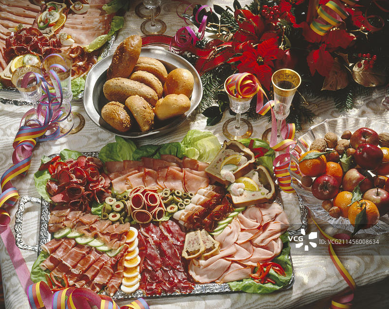 新年自助餐图片素材