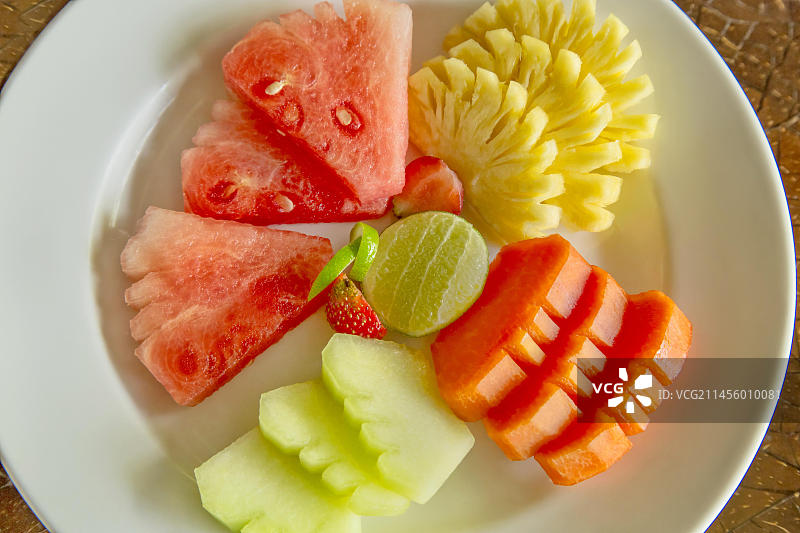 热带水果拼盘图片素材