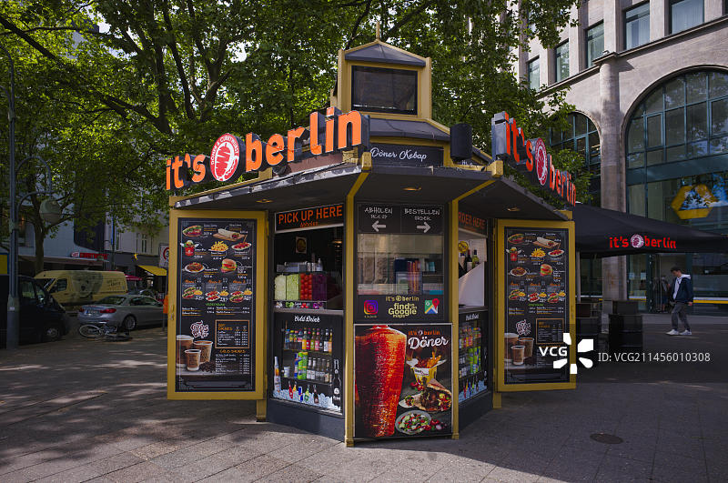 土耳其烤肉店，柏林，德国，欧洲图片素材