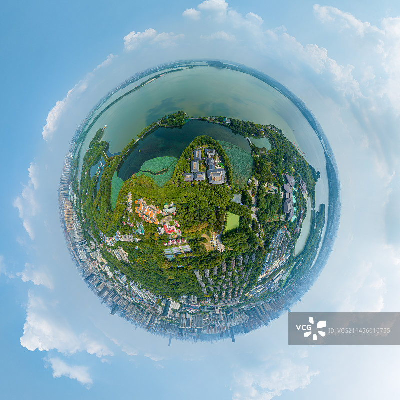 武汉东湖风景区夏季自然风光图片素材